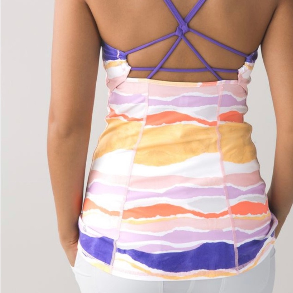 NWT Lululemon tank Dancing Warrior size 4